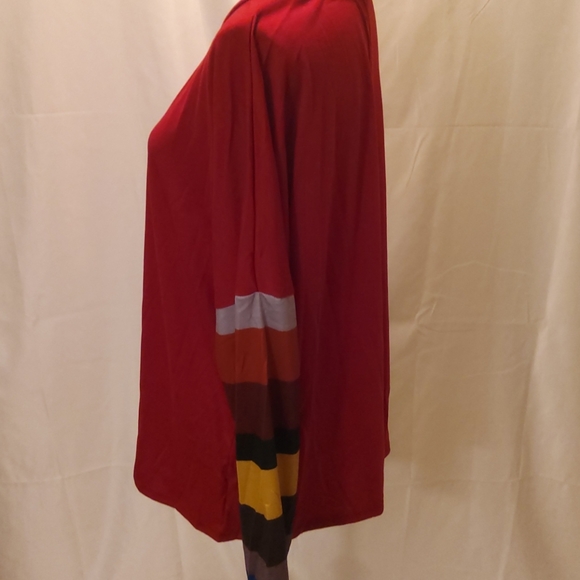 Color block long sleeve pullover tunic - Picture 7 of 9